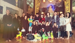 Angela Phương Trinh lái xe tiền tỷ đi từ thiện cùng mẹ và em gái 